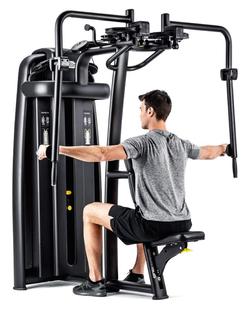 进口意大利泰诺健Technogym健身房智能力量飞鸟扩胸夹胸背阔肌