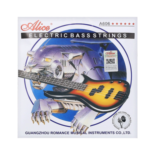Alice爱丽丝电贝司琴弦A606初学者四弦电贝斯弦Bass套弦045-105