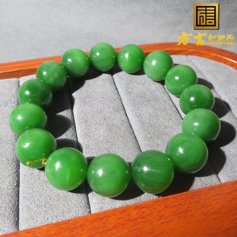 精品俄罗斯红皮老坑料菠菜绿