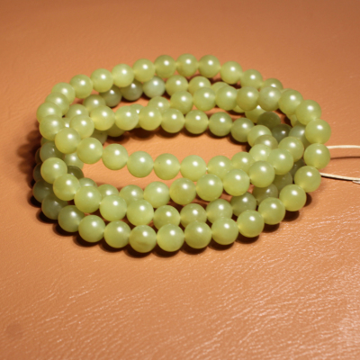 方言和田玉且末细腻黄口料手串