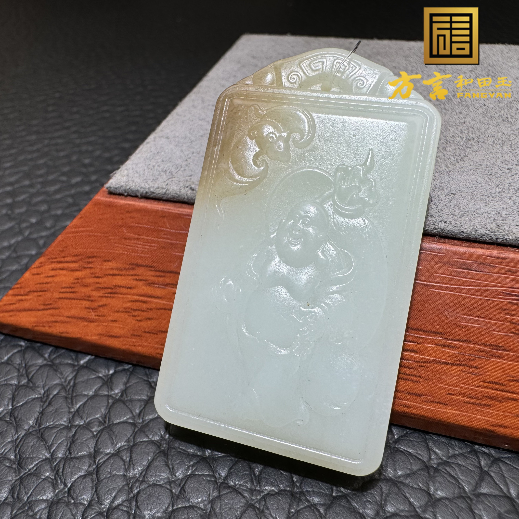 亏麻了方言新疆和田玉老坑且末料羊脂白玉贵妃糖佛公吊坠挂件S6
