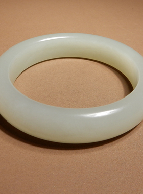 方言和田玉青海冰底晴水色手镯