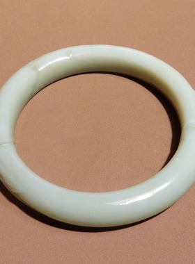 方言女和田玉蓝色调手镯