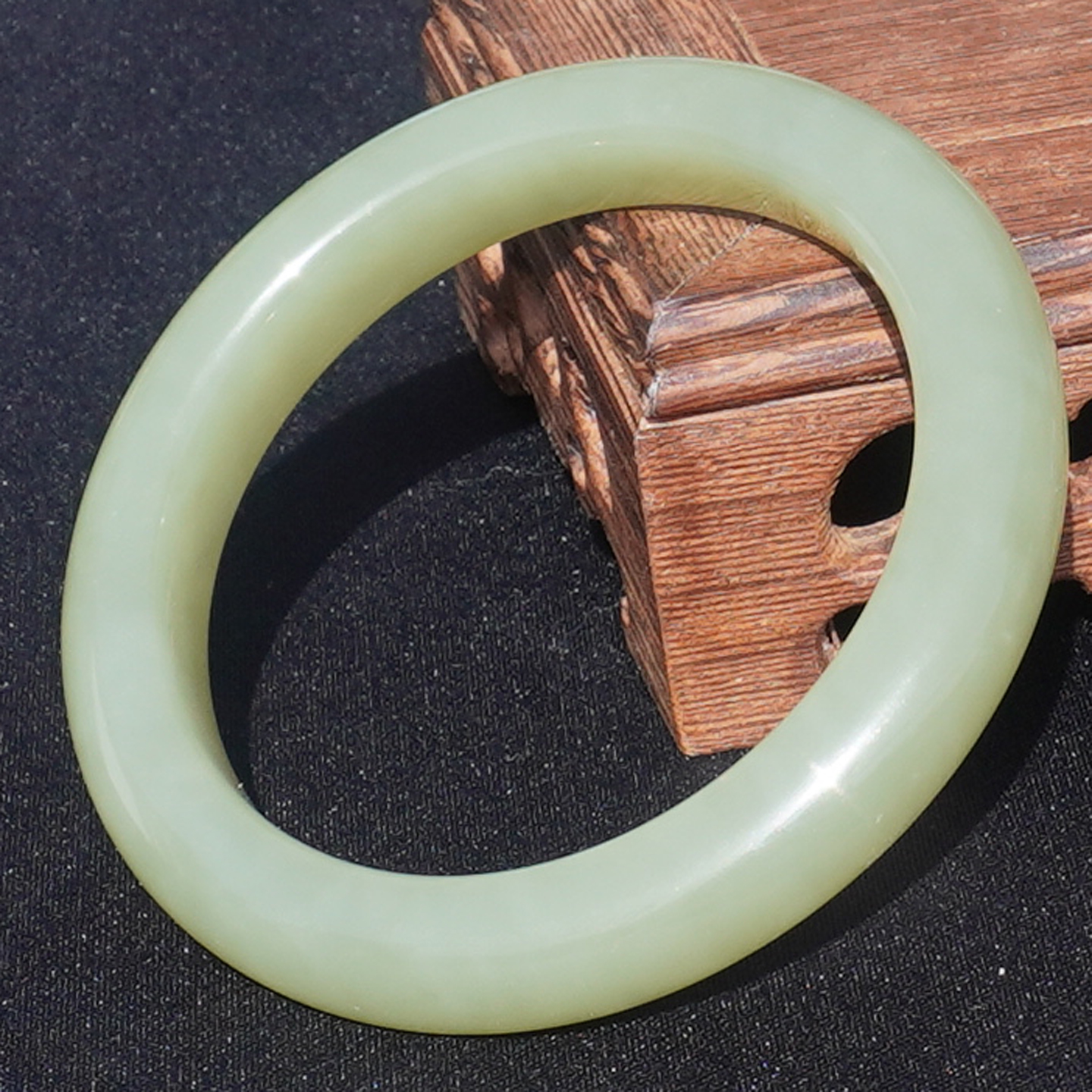 方言若羌珍稀山料细润青黄口手镯