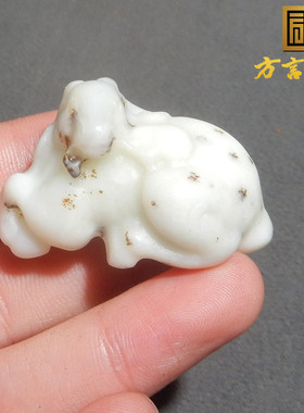 嗨了方言品牌和田玉新疆细腻高油高糯且末马到成功精品吊坠挂件R2