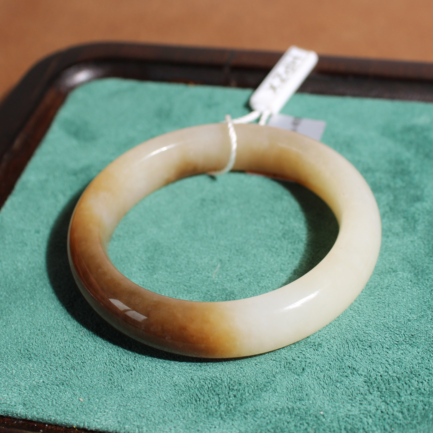 玉禧珠宝精品新疆和田玉且末糖白玉圈口53mm手镯子日常百搭温润A1