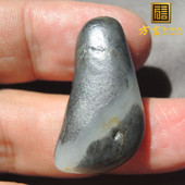 方言老熟金皮珍稀俏色名品画面玉一口气一线天青花原石籽料玩料F