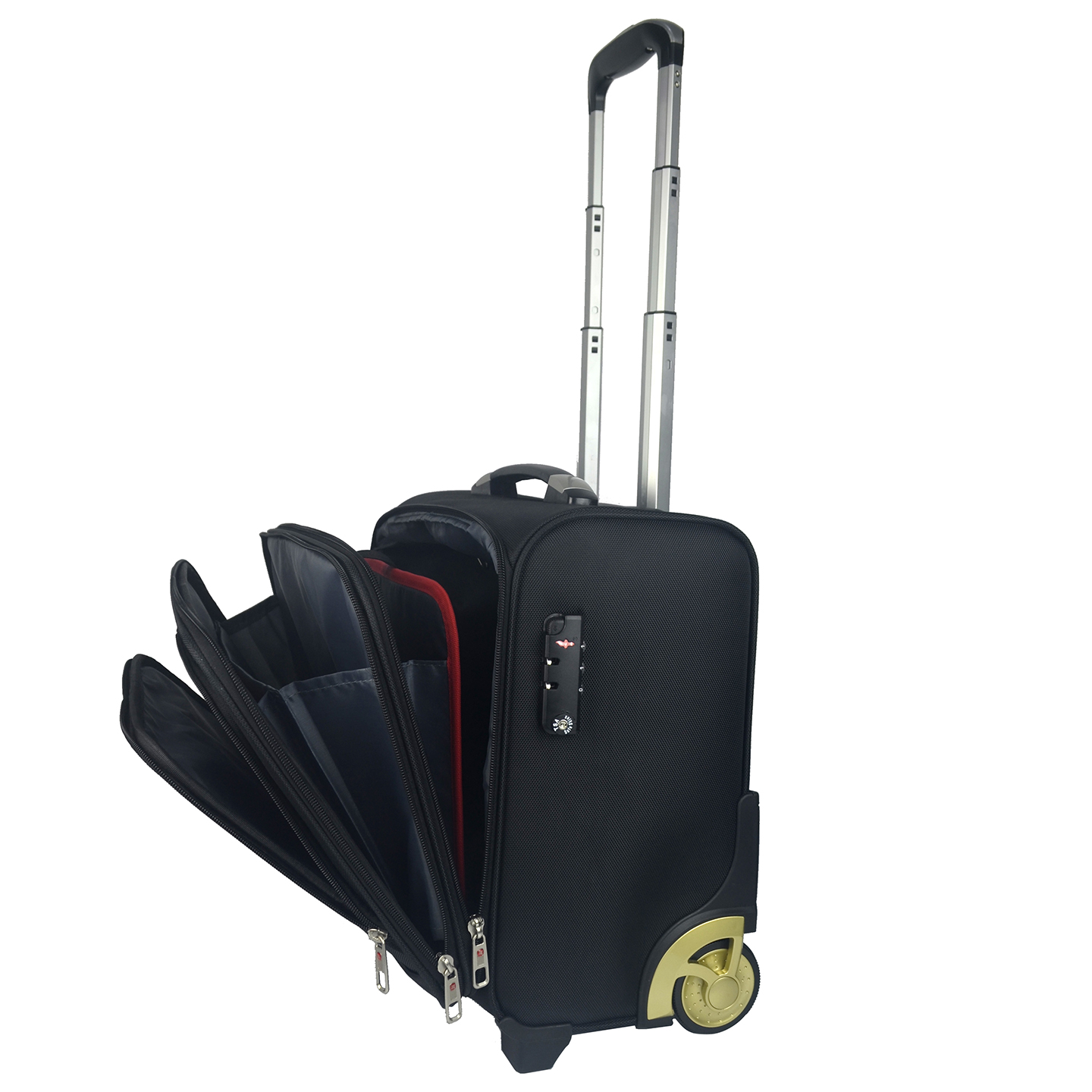 瑞士军刀商务牛津布静音万向轮