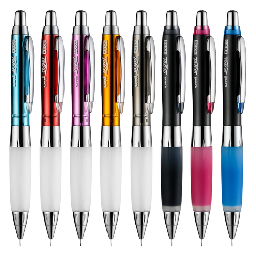 日本进口UNI三菱软胶笔握自动铅笔0.5mm中小学生儿童不断铅书写按动柔软握胶摇摇出铅芯活动铅笔M5-617/618GG