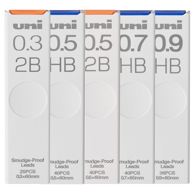 三菱防蹭smudgeproof污迹笔芯