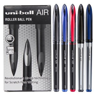日本uniball三菱AIR直液式签字笔UBA188黑色商务中性笔顺滑草图绘图笔自由控墨黑科技文具0.5/0.7学生用水笔