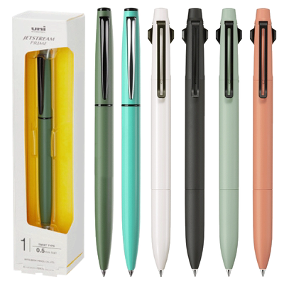 JET黑色中性笔圆珠笔4+1金属多色