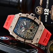 RM德米勒时尚 多功能六针全自动非机械手表男高档帅气男士 大表盘