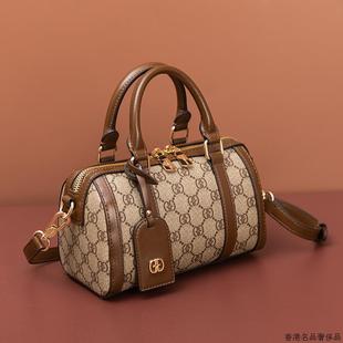 包包女士2025新款 香港正品 高级感轻奢小众真皮手提枕头包女斜挎包