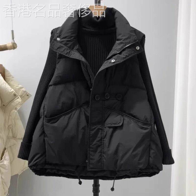 羽绒棉服马甲女秋冬季2025新款高级感小个子无袖坎肩马夹外套上衣