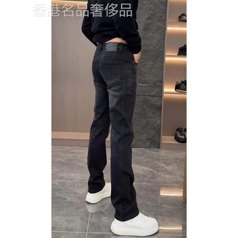 高端覆古黑色直筒牛仔裤男士2025新款潮牌男裤休闲裤子春秋季男款