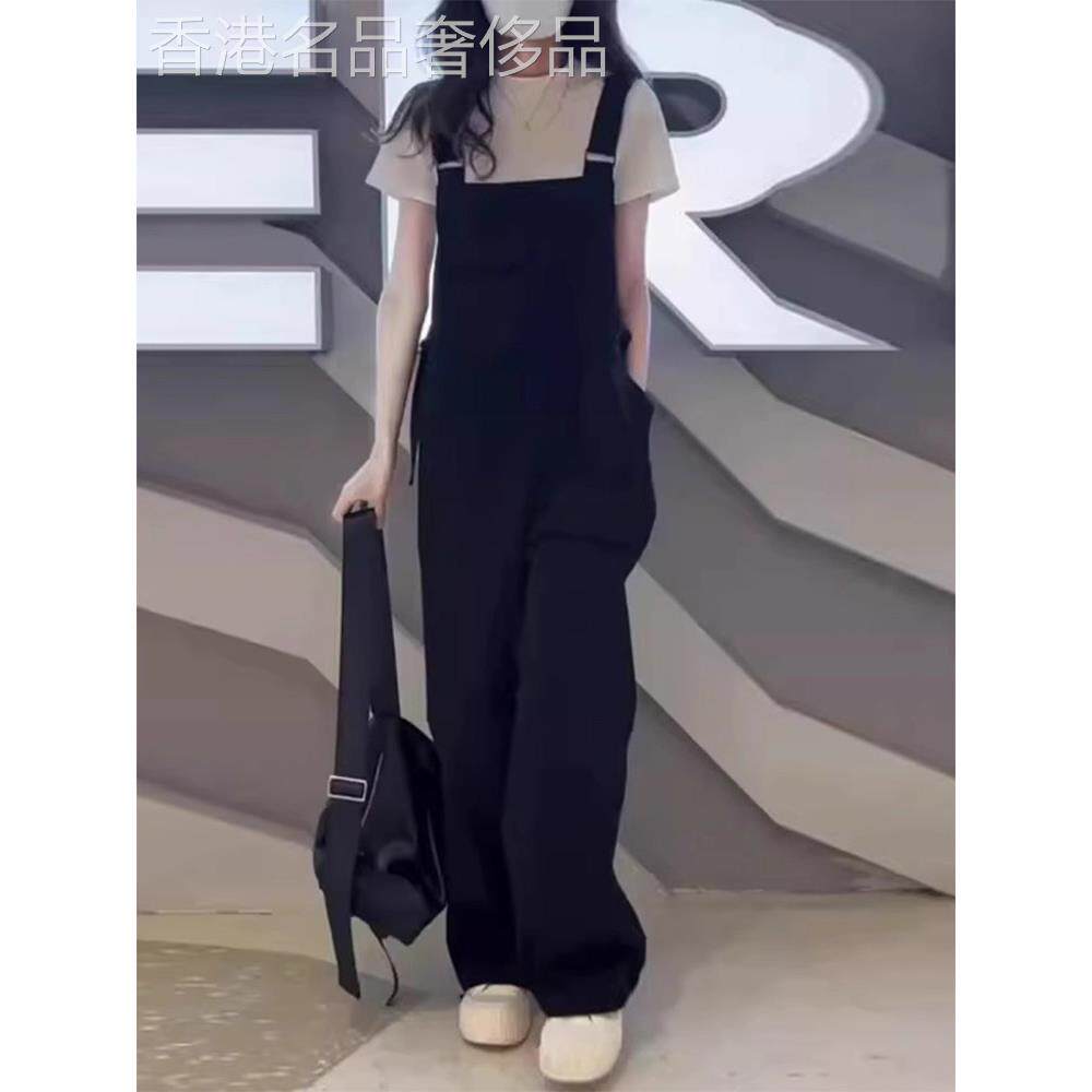 大尺码女装抱婴袋裤女2025夏季新款梨形身材胖mm宽松显瘦工装连身