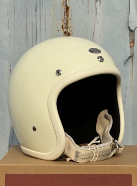 Born free 新款500TX 复古小盔体4/3盔 该用于装饰盔新款白色胶条