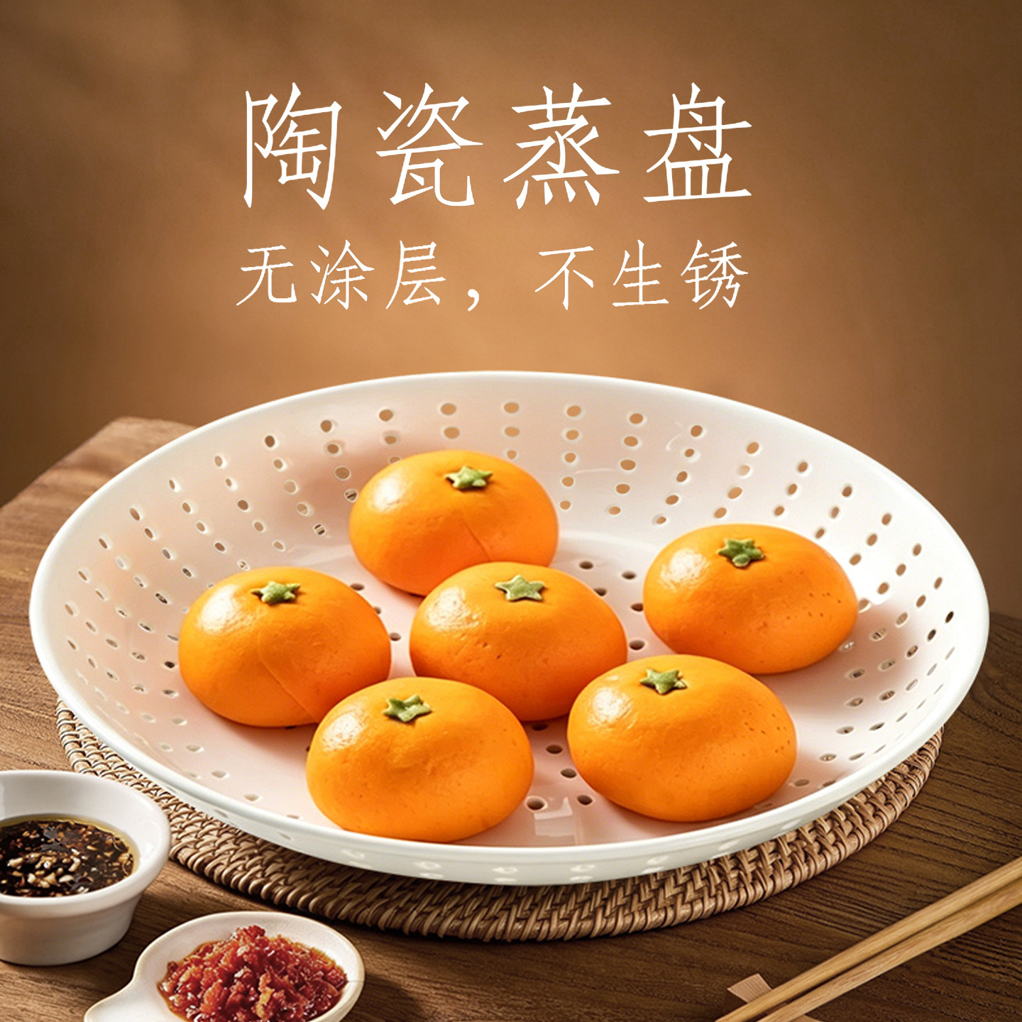 陶瓷多功能蒸盘微波炉可用