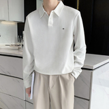 2026春夏轻熟风宽松阔版华夫格面料男士POLO刺绣上衣PL08/P68控88，男装Polo衫，电商A243