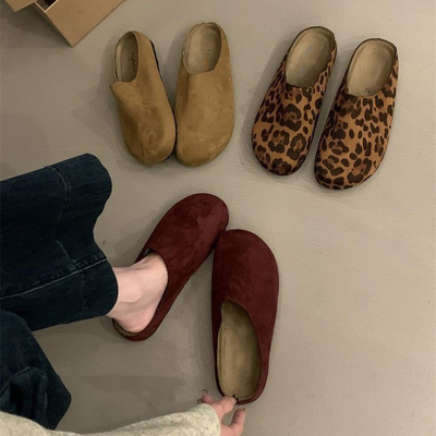 大码包头半拖鞋女41到43脚胖拖鞋