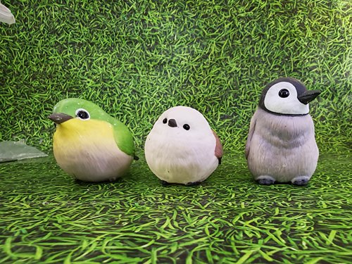 正版散货BANDAI万代可爱小鸟绣眼鸟 长尾山雀 八色鸫 企鹅 小萌友