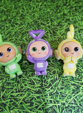 正版散货Teletubbies天线宝宝丁丁拉拉迪西波波植绒公仔模型摆件