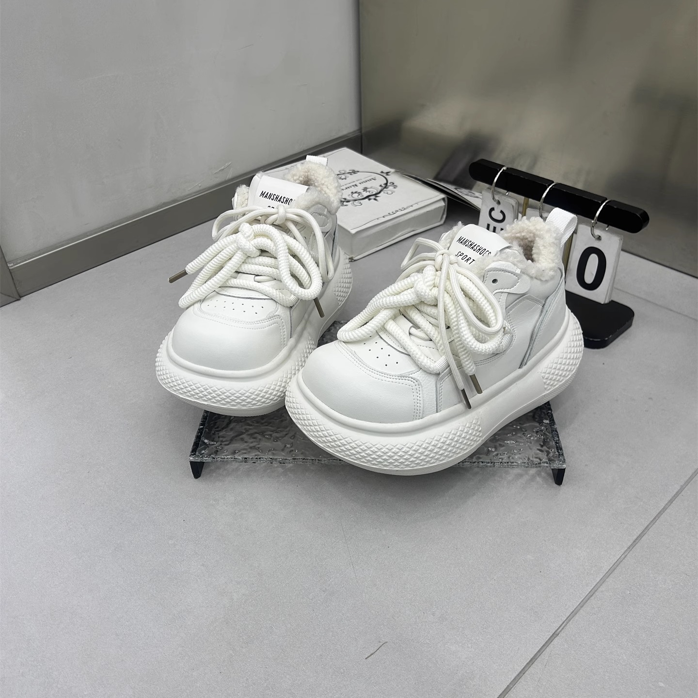 厚底大头丑萌面包鞋女百搭休闲