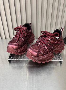 今年流行爆款老爹鞋女2026新款春季小个子增高显脚小厚底鞋运动鞋