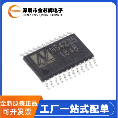 全新原装 NS4225 封装HTSSOP-24 D类双声道2X25W音频放大器芯片IC