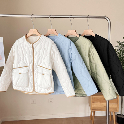防风轻薄保暖短款棉服气绒服外套