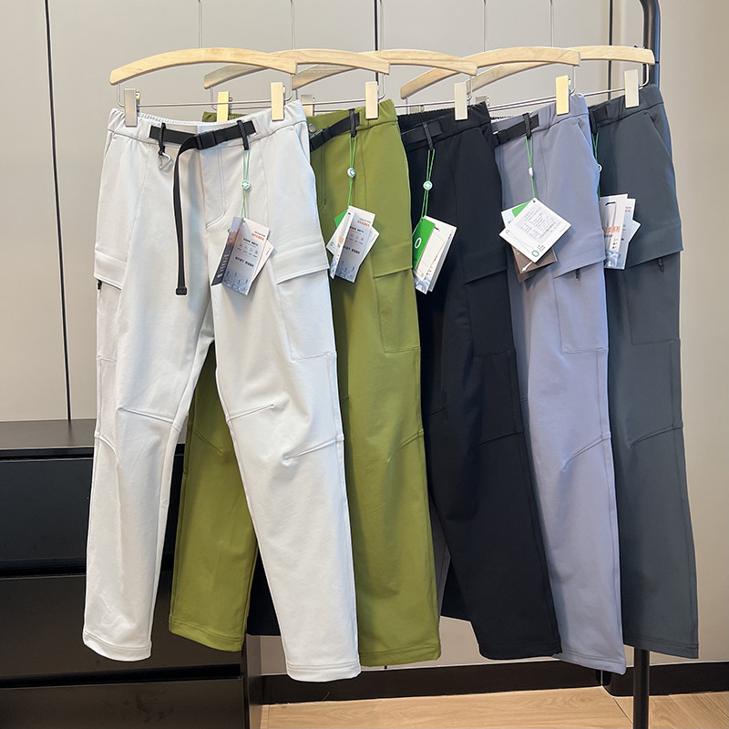 山系机能风！男女款轻量户外防泼水徒步登山裤速干工装软壳冲锋裤