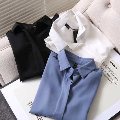 一线日资工厂自留简洁长袖衬衫