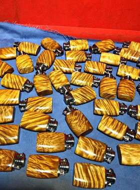 保真正宗金丝楠木小叶桢楠老九门佐罗打火机煤油满水波龙胆瘤疤收