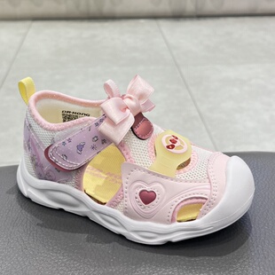 江博士专柜2025夏女童宝宝二段透气包头防滑学步凉鞋1S14A2009GW