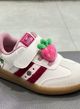 江博士专柜正品2025新秋四季女童二段透气学步运动鞋1B14A3019KW