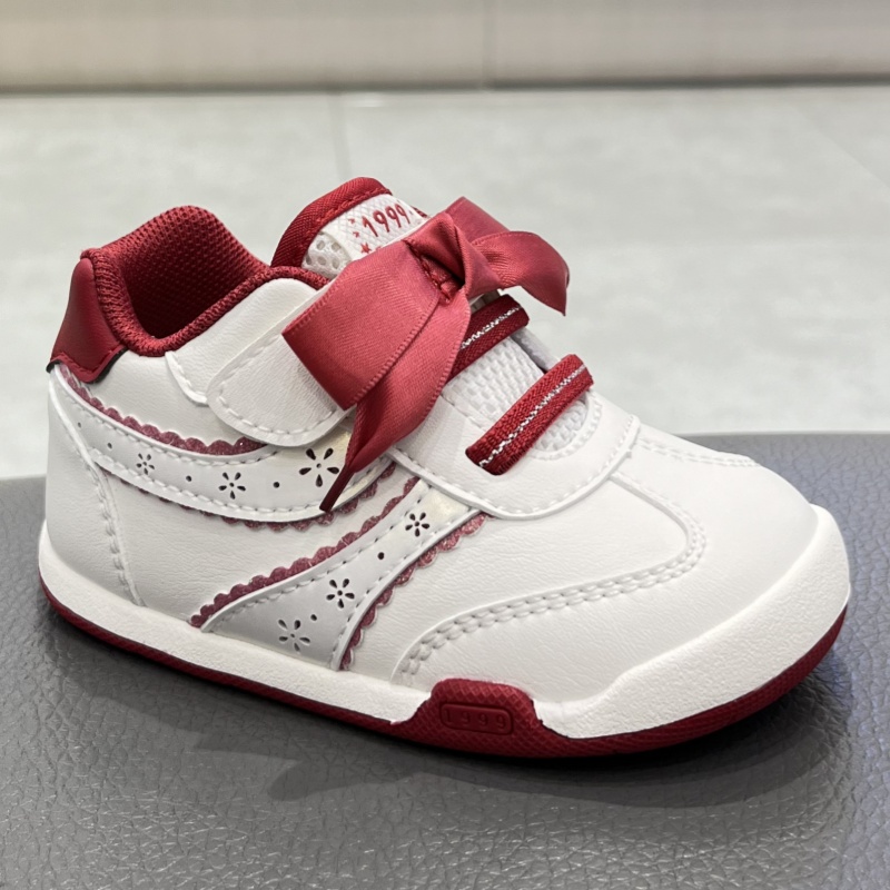 江博士2025新春款女宝宝一段软底透气防滑步前运动鞋1B13A1020EW