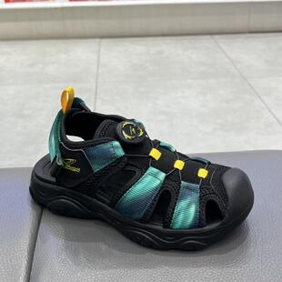 江博士专柜正品2024夏男孩包脚超轻防滑纽扣鞋全接触凉鞋S1000956