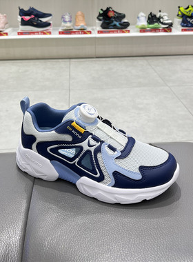 江博士2024春男童三阶段单网透气亲子运动鞋防滑纽扣鞋C1006019