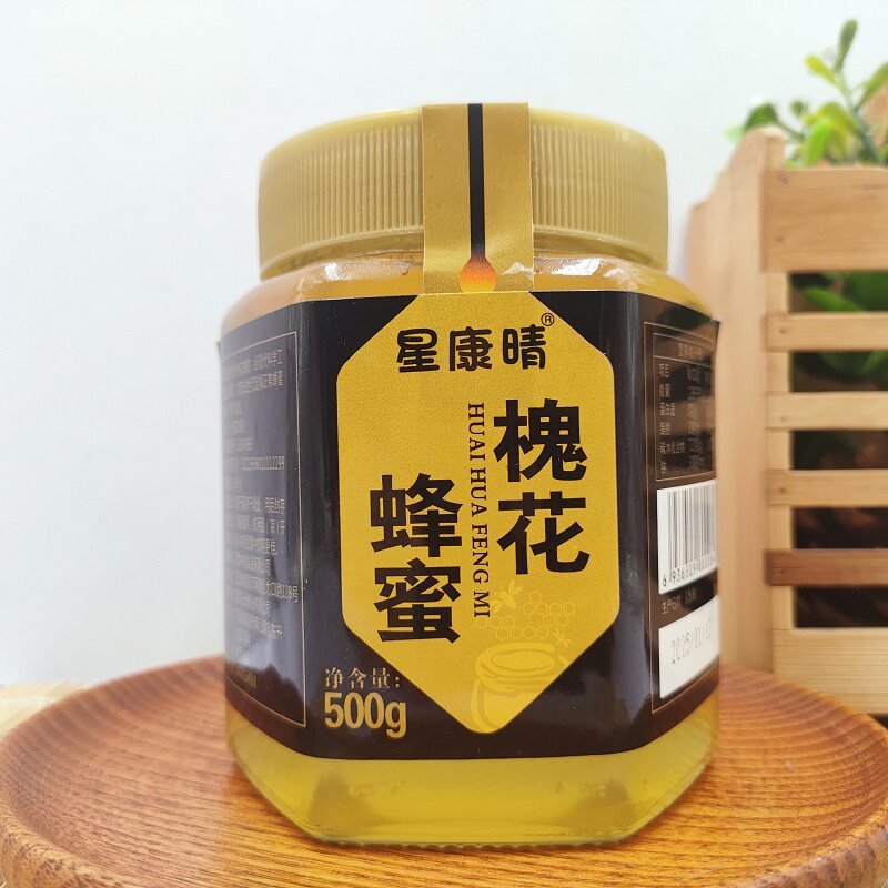 星康晴槐花蜂蜜调味酱500g烘焙面包蛋糕饮料柚子茶中赢蜂蜜