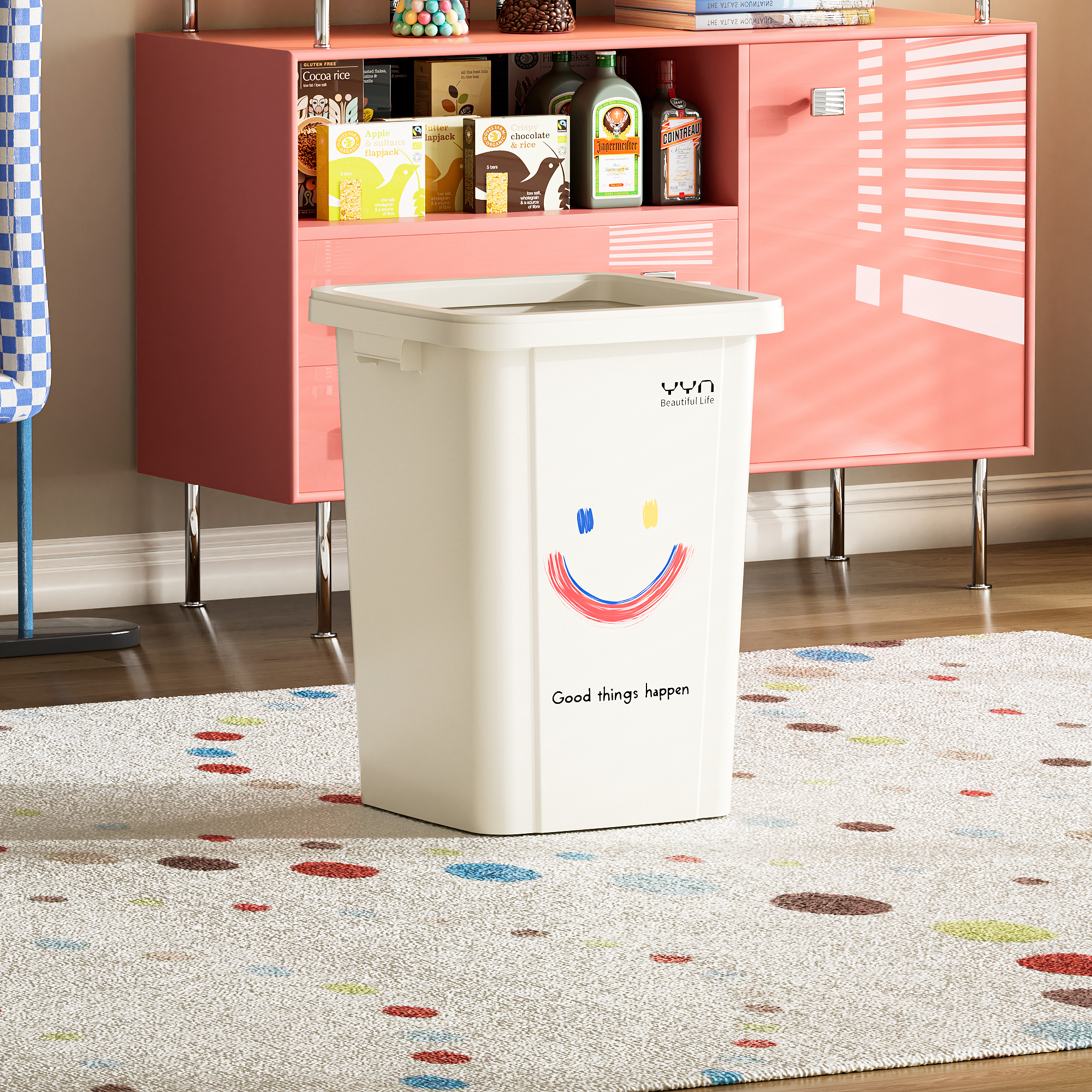 别墅庭院防晒PP新料加厚大垃圾桶