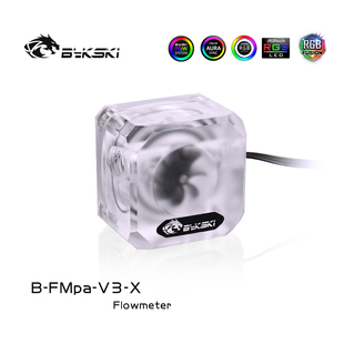 Bykski B-FMpa-V3-X 水冷流速计DIY套装透明中转联程工艺花盆淡水