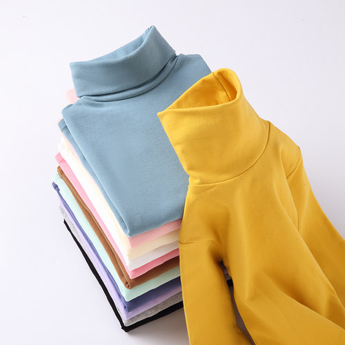 a类儿童高领打底衫纯棉内搭上衣