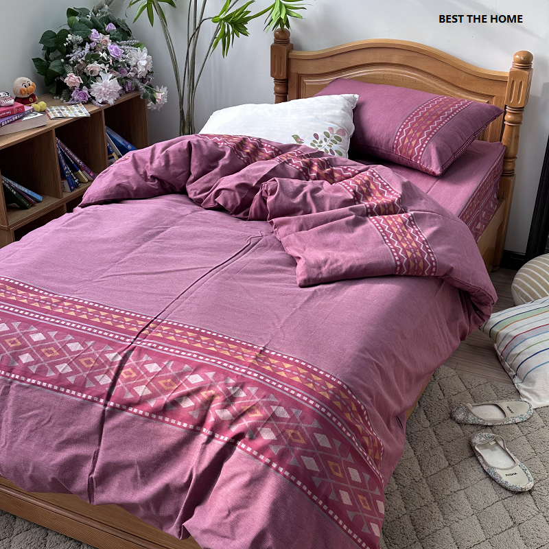 品牌日单 单人款 全棉色织提花 枕套 被套 床单 高端牛货小二推荐