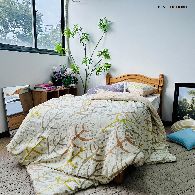 出口日单 秋冬季100%棉绒布配DTY低弹丝珊瑚绒 枕套被套 断码特价,床上用品,被套,淘宝优惠券,粉丝福利购,淘宝优惠卷