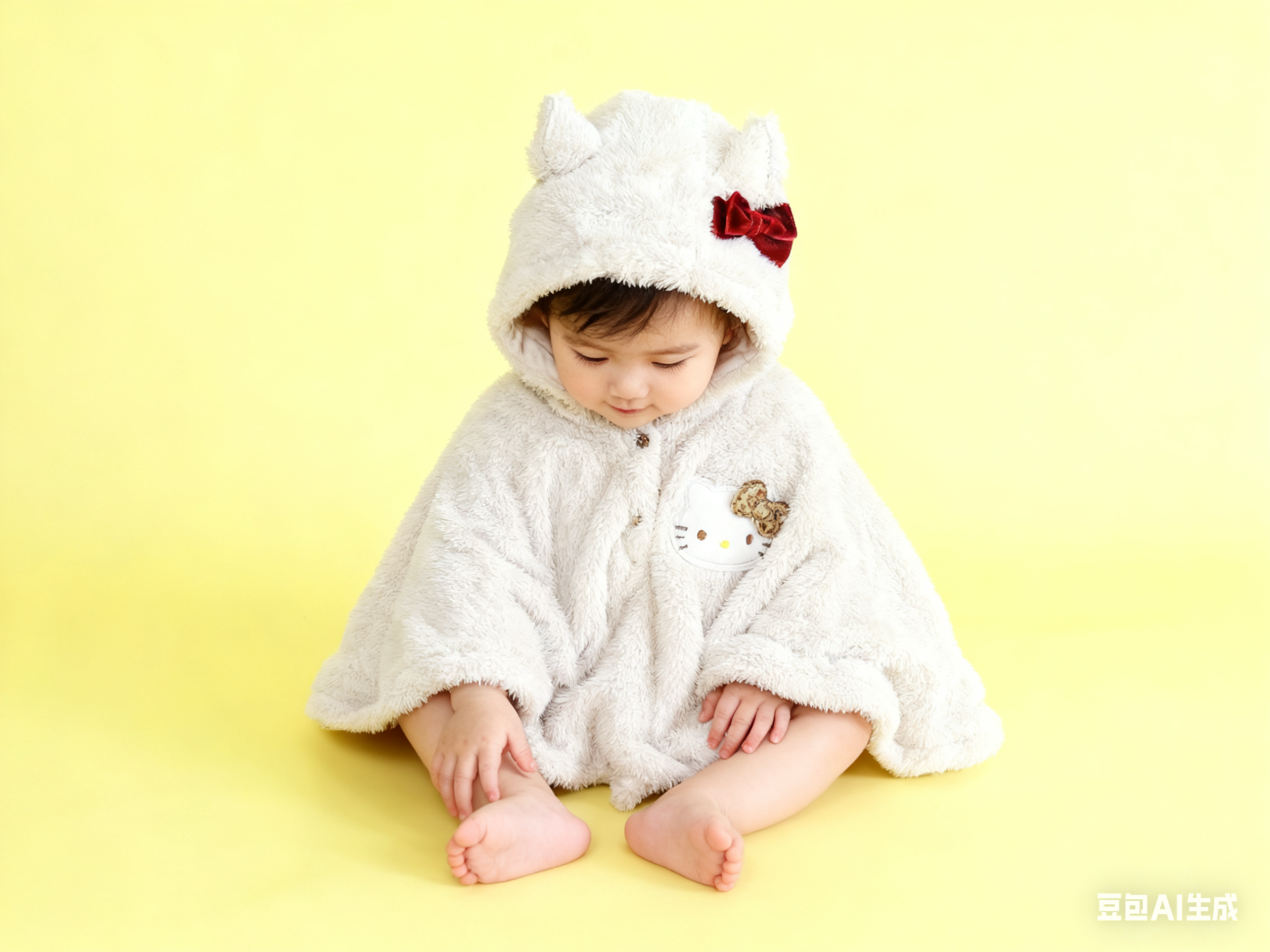 日单妈妈乐KT新款女童女宝宝春秋长袖外套夹克可爱公主风衣斗篷