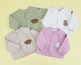 日单米菲miffyi新款男童女童宝宝秋冬长袖棉服外套上衣棉袄柔软