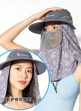 快乐狐狸女夏防紫外线防晒帽