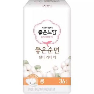 NicoleKR韩国MM好感觉新款护垫36片装妇科贴抑菌纯棉透气超薄干