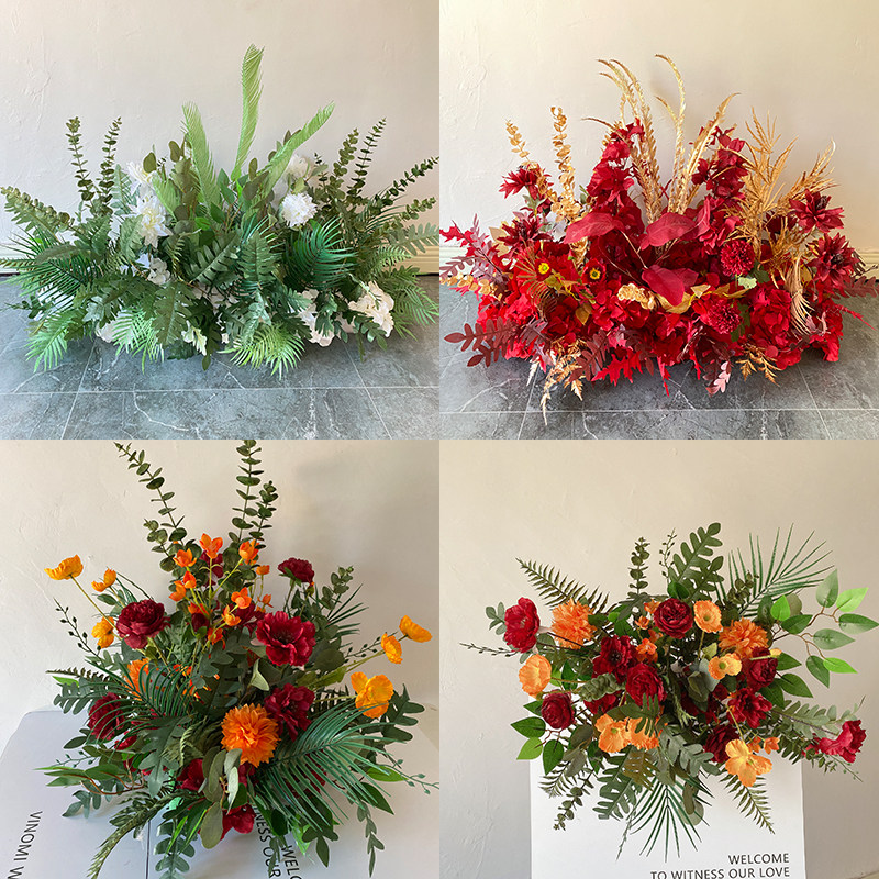 新款秋冬新中式红色雾霾蓝香槟色森系婚礼堂布置路引地排花球装饰,节庆用品/礼品,婚庆绢花,淘宝优惠券,粉丝福利购,淘宝优惠卷